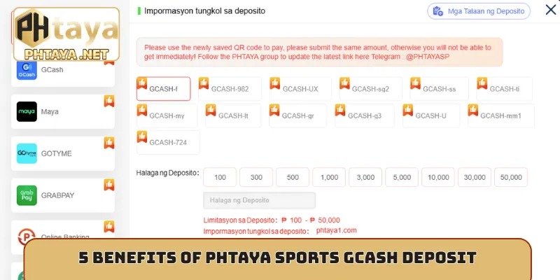 5 benefits of Phtaya sports GCash deposit