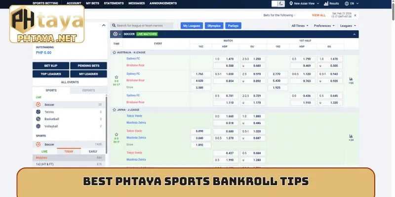 Best Phtaya sports bankroll tips