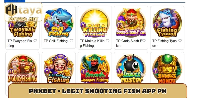 PNXBET - Legit shooting fish app PH