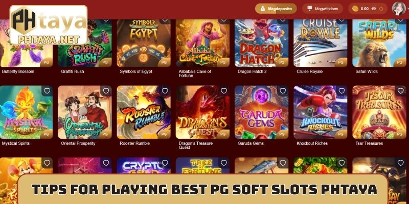 Tips for playing best PG soft slots Phtaya